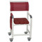 MJM International - Shower Chair 18" - # 118-3TL-SSDD-BG-MRN-DM - Dual Usage Seat