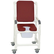 MJM International - Shower Chair 18" - # 118-3TL-SSDE-CBP-SQ-PAIL-BG