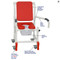 MJM International - Shower Chair 18" - # 118-3TL-SSDE-CBP-RD-DDA-SQ-PAIL-AT - Description
