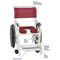 MJM International - Self-Propelled Aquatic/Rehab Chair 18" - # 131-18-24W-BG-MRN-DM - Description