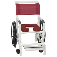 MJM International - Self-Propelled Aquatic/Rehab Chair 18" - # 131-18-24W-BG-MRN-DM