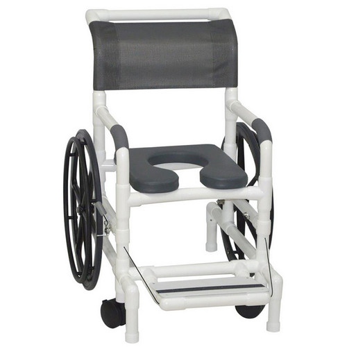 MJM International - Self-Propelled Aquatic/Rehab Chair 18" - # 131-18-24W-PI-NJGRY-DM