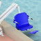 Aqua Creek - Pull Out Leg Rest (Blue) - F-LRB - Shown Here Attached To Chair (Chair Not Included)