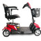 EV Rider - CityCruzer Transportable Mobility Scooter - Red - Side View