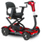 EV Rider - Teqno S26 Transportable/Foldable Mobility Scooter - Red - Armrests not included