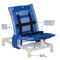 MJM Int. - Articulating Rec. Shower Chair/Double Base - 191-S-A-B-B - Model Of Chair Shown Without The Two Bases