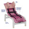MJM Int. - Rec. Shower Chair/Double Base - 191-S-B-B - Model Of Chair Without The Two Bases Shown Here - Head Bolster Not Included