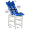 MJM Int. - Rec. Shower Chair/Double Base - 191-XL-B-B - Head bolster not included.