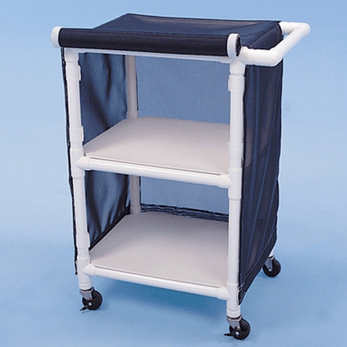Healthline - Linen Cart w/Cover, 24" x 20" Shelf, 2 Shelves - LC242W3