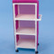 Healthline - Linen Cart w/Cover, 24" x 20" Shelf, 3 Shelves - LC243W3