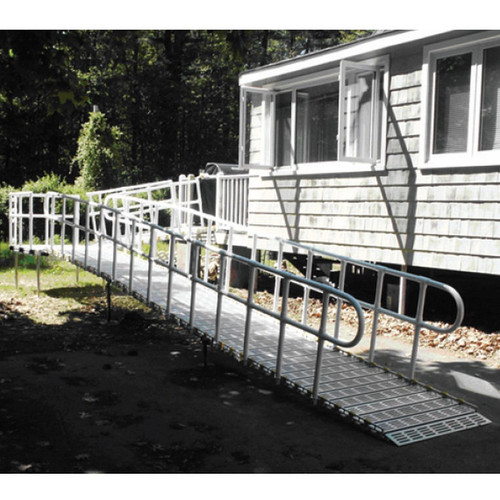 Roll-A-Ramp - Modular Ramp System 30", 1 Side Handrails (Looped Ends)