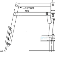 SR Smith - Support Arm - For PAL and SPLASH # 150-1300