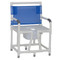 MJM Intl - Bariatric Bedside Commode, 24" Int. Width, Full Support Mesh Back, 10 Qt. Pail, 700 lbs Weight Cap. - 124-C10