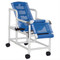 MJM Intl - Tilt Shower Chair w/Sling Seat, Buckle Safety Belt, Dual Swing Away Armrests, Leg Rest, Head Support, 250 lbs Weight Cap. - 193-TIS-LR-SL - Tilted