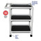 MJM Intl - 3-Shelf Utility Cart (No Cover )Shelf Size: 24" x 25", 90 lbs Per Shelf - 325-24-3 - Description
