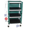 MJM Intl - Non-Magnetic 3-Shelf Linen Cart w/Cover - 325-24-3C-MRI - Description