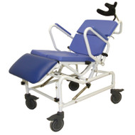 Healthline - EZee Life 18" Aluminum Tilt & Recline Rehab Shower Commode - 170 - reclined