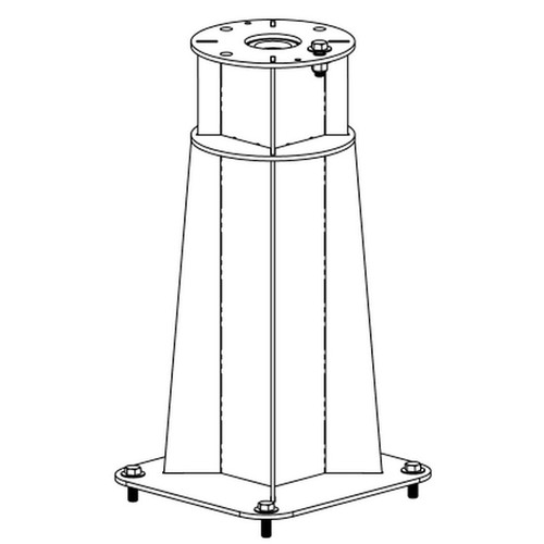 Aqua Creek - Pedestal - Mighty Lift - 24in High - Anchor Kit Not Included - F-MTY2PD