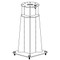 Aqua Creek - Pedestal - Mighty Lift - 24in High - Anchor Kit Not Included - F-MTY2PD