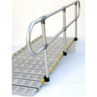 Roll-A-Ramp - Aluminum Handrails - w/ Single Loop End 4' - 4040-4L1