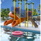Spectrum Aquatics - Pool Slide - Double Flume 180/540 Dual Triangle Deck Deluxe - 1810557