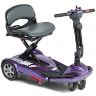 EV Rider - TranSport M Easy Move - S19M Manual Fold Mobility Scooter w Lithium Battery - Open Box w/Full Warranty - Metallic Plum
