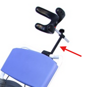 Healthline - Replacement Headrest Holding for EZee Life Chair (Model 155) - 155HH