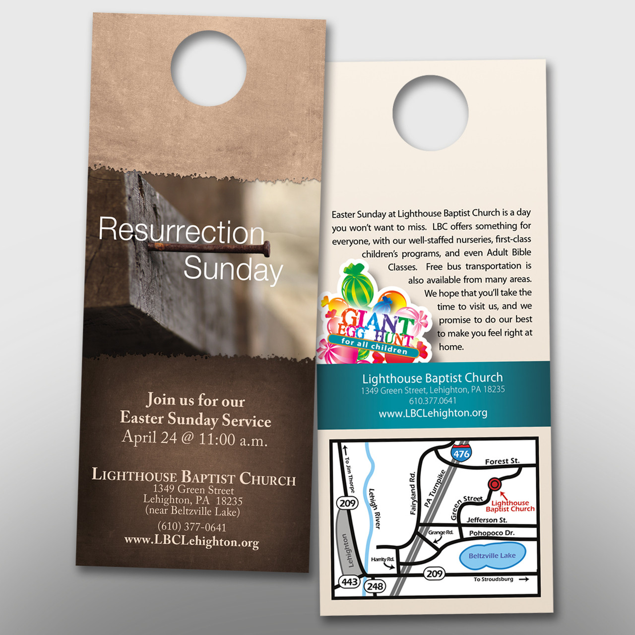 Easter Door Hanger Small 14053 Ministry Supply