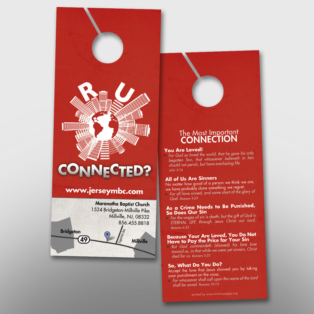 R U Connected Door Hanger Small 14161 Ministry Supply
