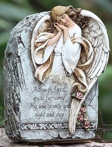 Special Father Stone Angel with Inspirational Quote Besti Garden Memorial Stone Angel Statue 