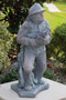 36.5"H firefighter Hoseman Garden Statue. Weight: 161lbs. Dimensions: 36.5"H x  BaseL 15" BaseW 15". All statuary is custom made. Please allow  3-4 weeks for delivery.