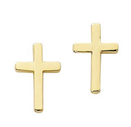 Gold Filled Cross Earrings. Comes in a gift box.