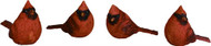 Small Red Cardinal Figurines. Measurements: 3.25" L x 1.5" W x 2.5" H. (Each Sold Separately) 