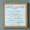 Give it to God" 11.75"H Plaque/Poem.  "I pray for my LOVED ones to always be safe, I pray that PEACE find asleep and awake, I pray for my BLESSINGS as FAITH sees me through and I pray that my WORRIES are given to YOU!  Made of Medium Density Fiberboard.