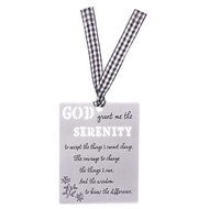 3.25" Serenity Prayer Laser Cut Aluminum Bookmark. 