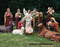 48" Indoor or Outdoor 12 piece Nativity is made of fiberglass and resin construction with outdoor paint. Full round traditionally colored fiberglass figures with removable Jesus. Breathtakingly beautiful detail makes this traditional, fiberglass nativity an elegant edition to your Church or home decor! 41" Camel for the set is sold separately. (Item #53419)
