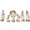 The 7-Piece Ivory & Gold Nativity Set from Gifts With Love.