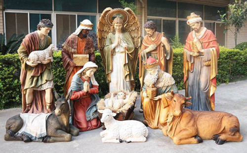 Large 72 Inch Church Nativity 12 Piece Set - Giftswithlove,Inc.