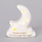 4.25" LED Porcelain Table Top Moon and Cloud figure from the Sweet Dreams Collection.  "Angels watch me through the night". Great gift along with item 11243 LED Table Top Cross,  also from the Sweet Dreams Collection.
