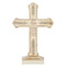 8.25" Serenity Prayer Standing Cross.  This 8.25"" standing cross has the Serenity Prayer written on it in its entirety. There are decorative  leaves on the outside edges of the cross.  Cross is made of a resin/stone mix.