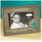 Godfather Photo Frame. The Godfather Photo Frame has a cross on the bottom right side of frame. The words "A daily inspiration, a lif-long blessing, forever, a guide to God" is written across the bottom of the photo frame. Godfather Photo Frame measures 6.75"W x 5"H. This resin photo frame holds a 2.75" x 4.5" photo and has an easel backer for easy standing up. 