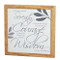 Serenity Wall Plaque. The Serenity Wall Plaque is made of medium density fiberboard. The Serenity Prayer is framed in an 11.75" x 11.75" frame. 