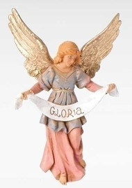 The Fontanini Nativity Resculpted Gloria Angel Figure.