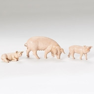  The  Fontanini Pig Family Set of Three.