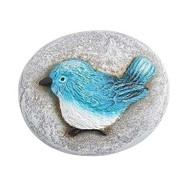 1.5" Bluebird of Happiness Pocket Token. The Blue Bird of Happiness is made of resin/stone mix. The bluebird resonates truth, faithfulness, and solidarity because they are vigilant in their tasks. They also keep the same mate for life, which is symbolic of endurance, patience and loyalty.