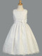 Embroidered organza dress with satin ribbon trim
Tea-length
Made in U.S.A.
Accessories are sold separately
3 Dress Limit Per Order