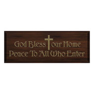 God Bless Our Home Wood Plaque