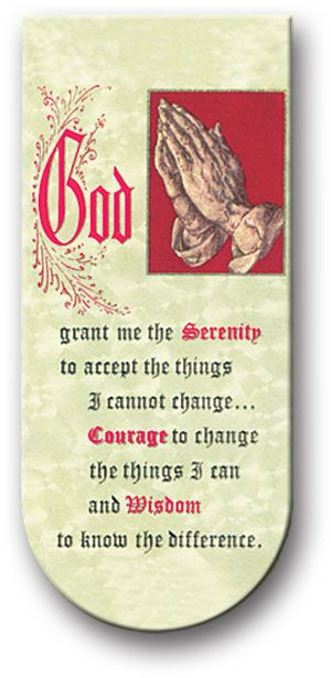 serenity prayer magnetic bookmark giftswithloveinc