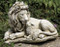 From the Garden Collection. Lion and Lamb Garden Figure. figure measures 12.25"H x 20"W x  10"D. Figure is made of a Resin / Stone Mix