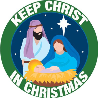 Keep Christ in Christmas Magnet for the Car Deep Regal Colors! Spread the Word 